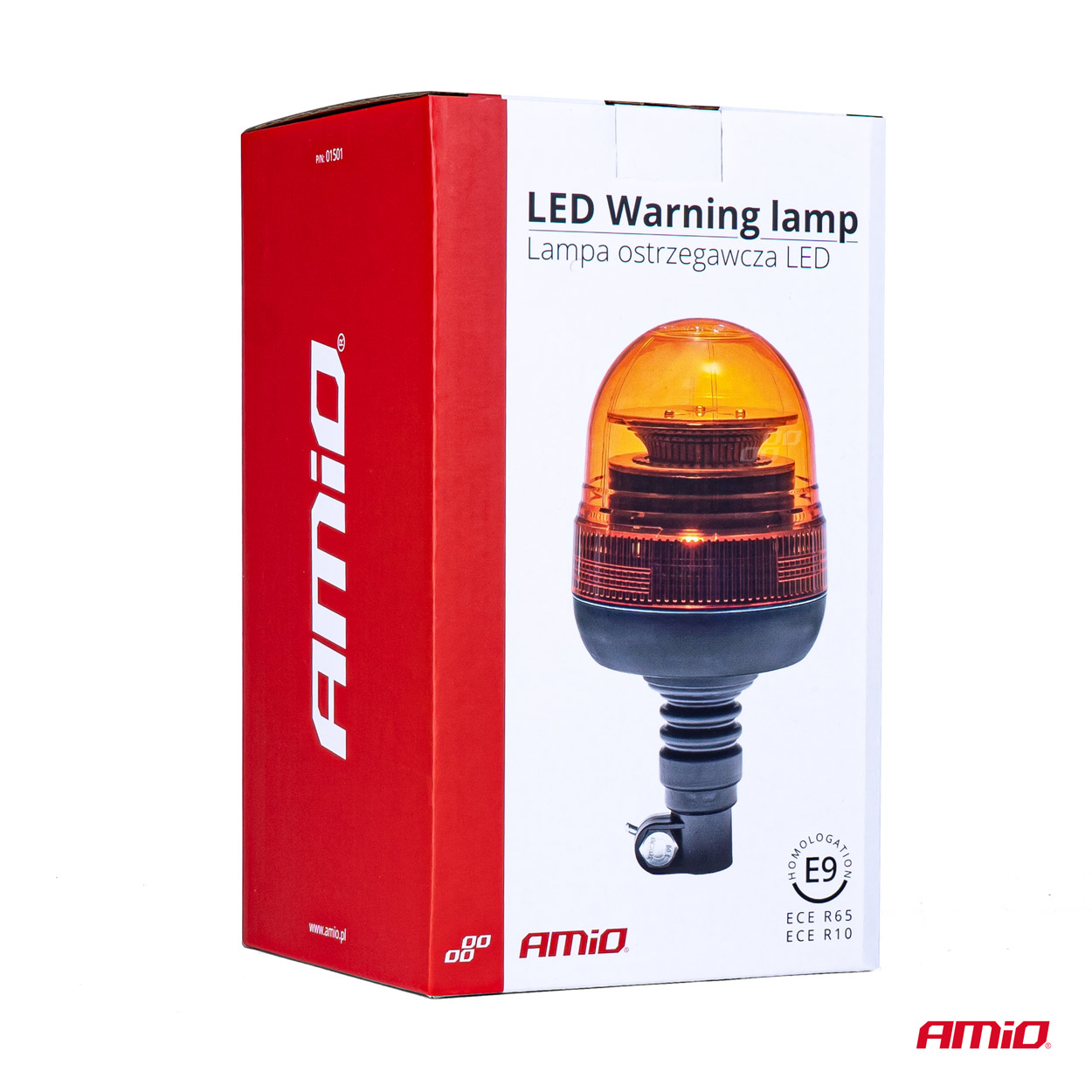 Výstražný LED maják WAR09P, ECE R10 R65 39LED 12/24V IP56