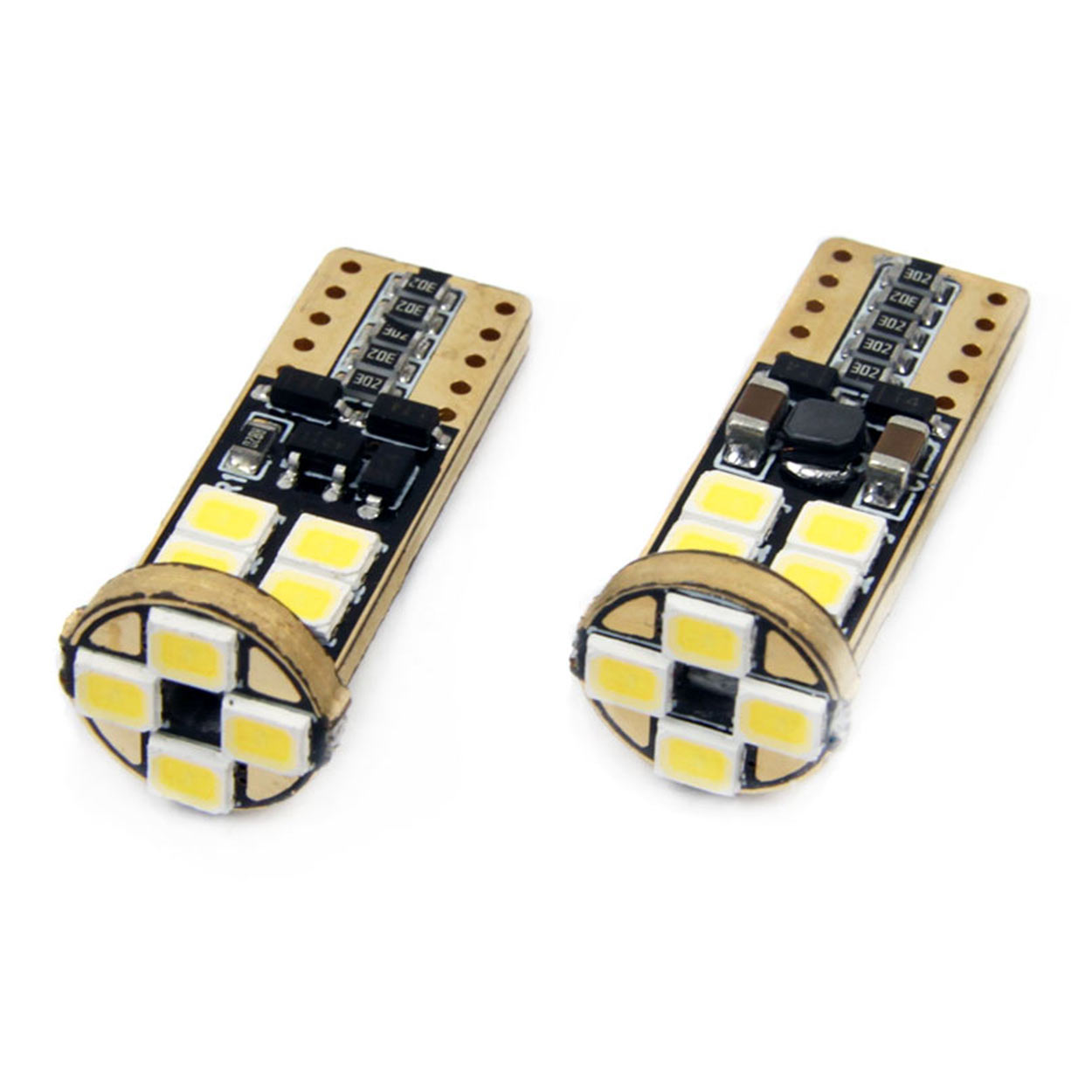 LED žiarovky CANBUS 12SMD 2835 T10e (W5W) White 12V/24V