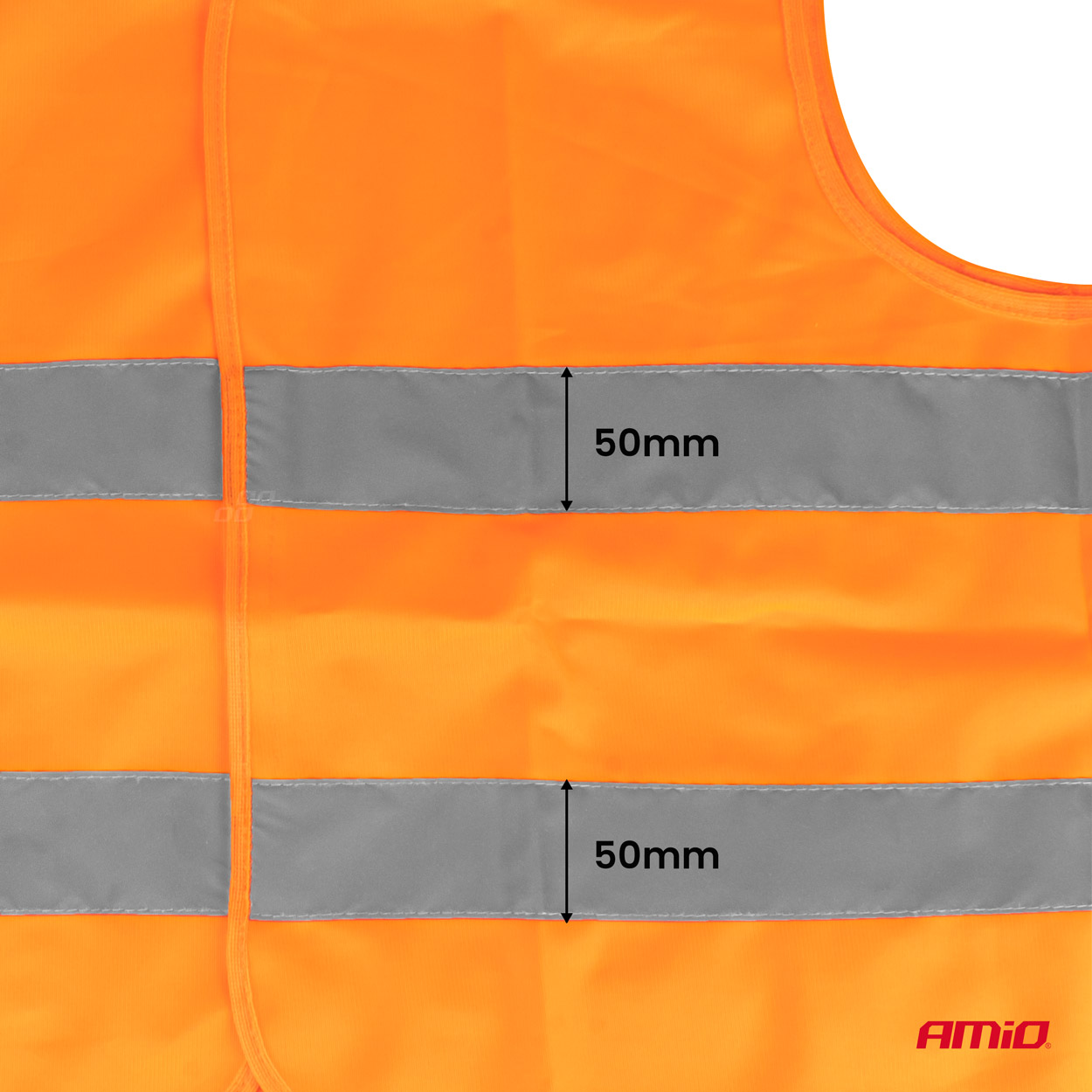 Reflexná vesta XL oranžová s certifikátom AMiO-01735