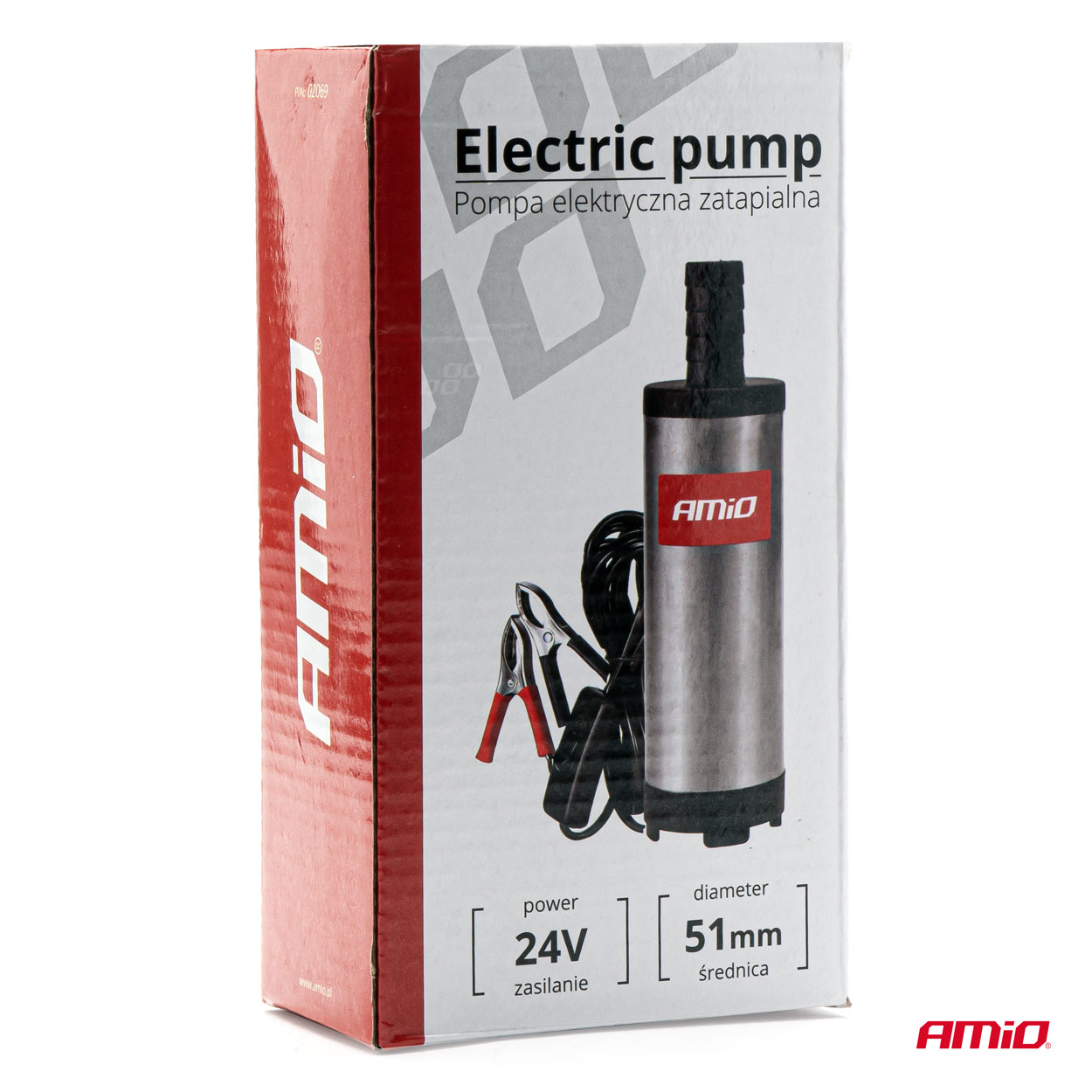 Elektrické čerpadlo na naftu 24V ponorné, priemer 51 mm