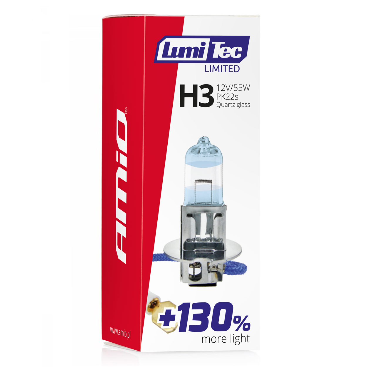 Halogénová žiarovka H3 12V 55W LumiTec LIMITED +130%