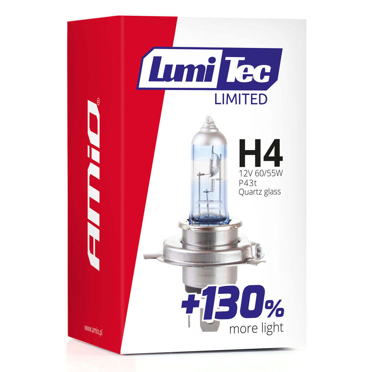 Halogénová žiarovka H4 12V 60/55W LumiTec Limited +130%