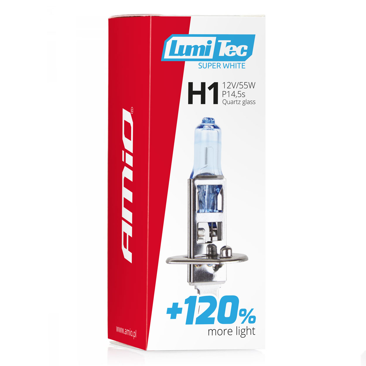 Halogénová žiarovka H1 12V 55W LumiTec SuperWhite +120%