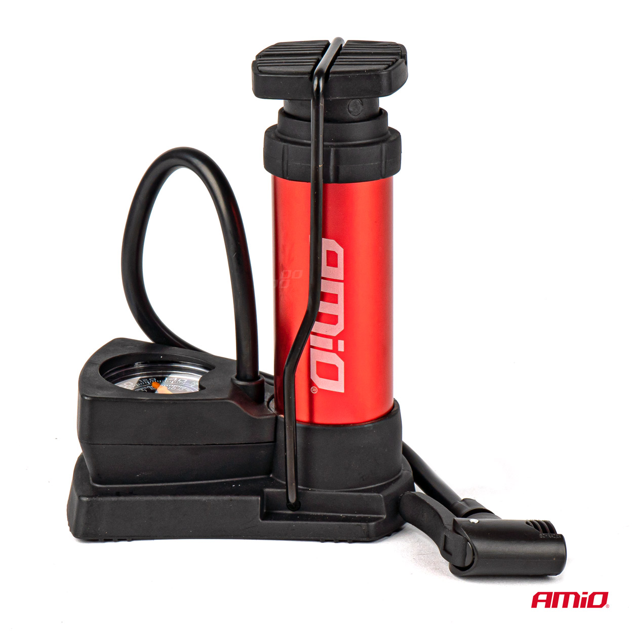 Kovová nožná pumpa s manometrom MINI PU03