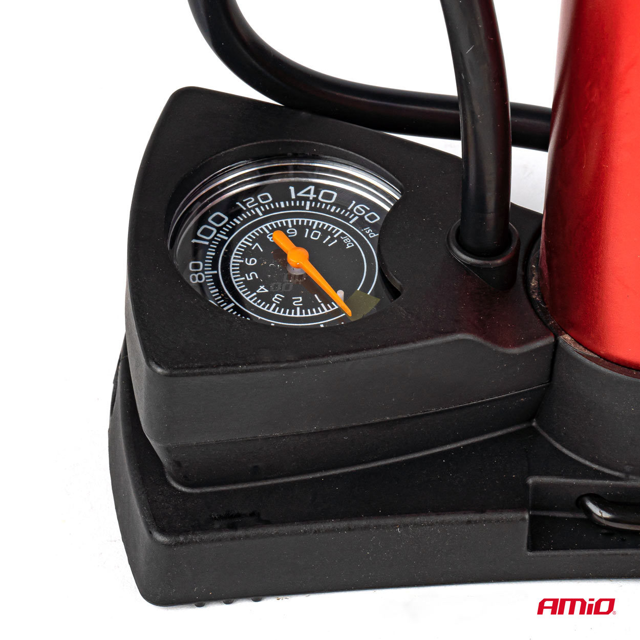 Kovová nožná pumpa s manometrom MINI PU03