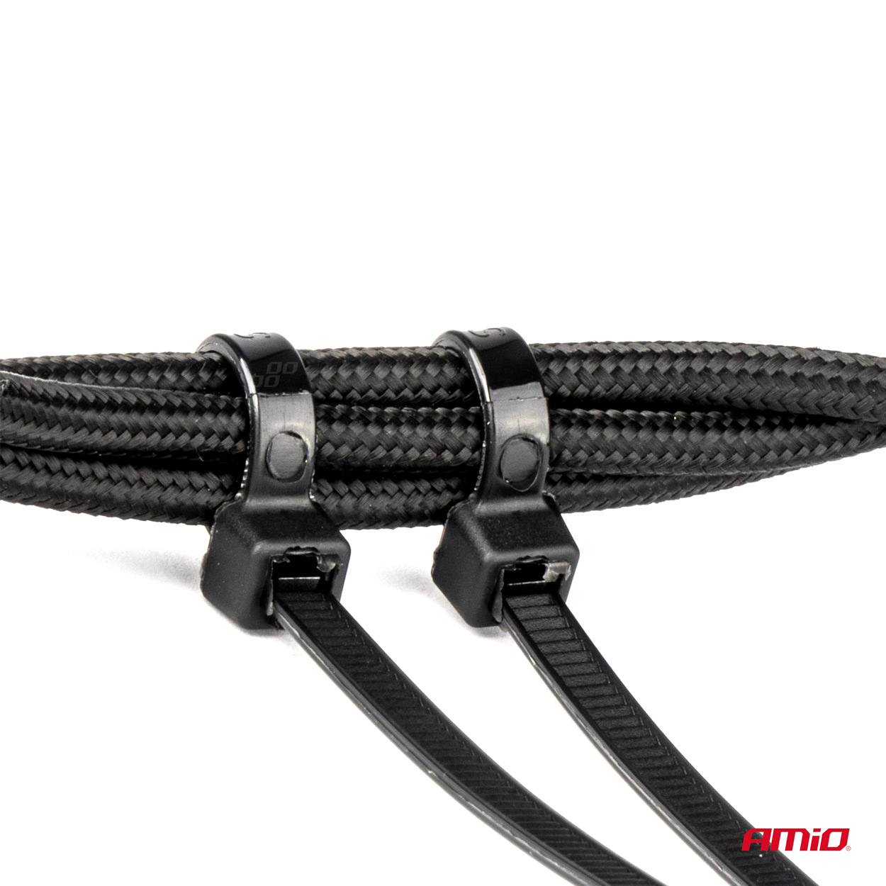 Sťahovacie pásky čierne 3,6x300mm - 100 ks