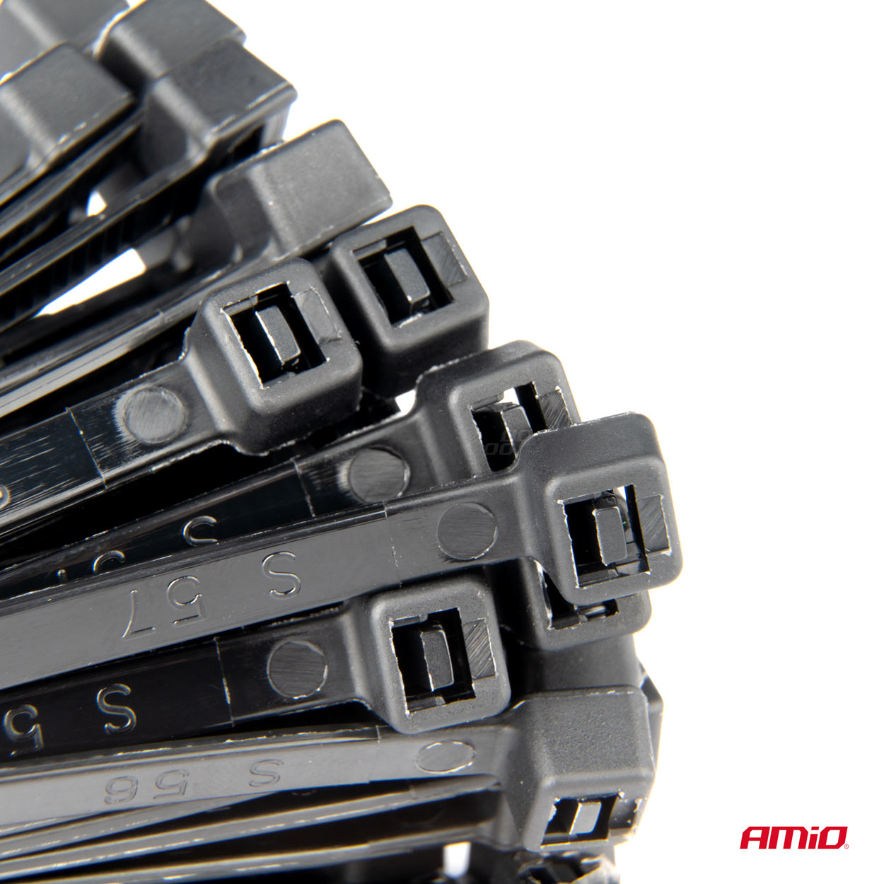 Sťahovacie pásky čierne 4,8x300mm - 100 ks