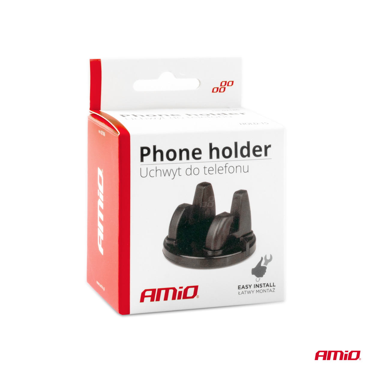 Držiak na mobil otočný 360° HOLD-15 AMiO-02186
