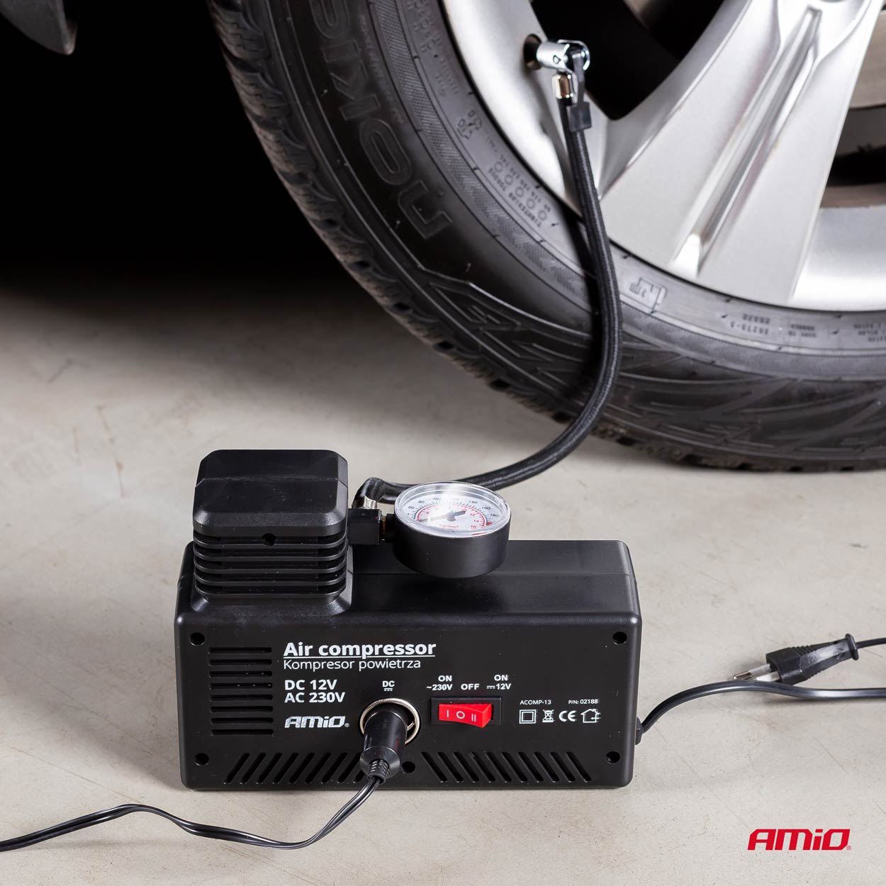 Kompresor do auta 12V/230V, Acomp-13
