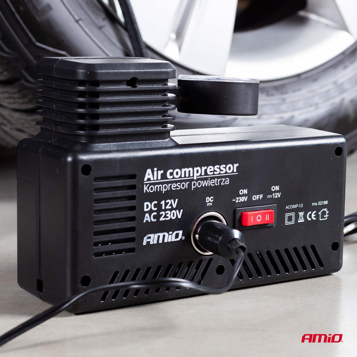 Kompresor do auta 12V/230V, Acomp-13