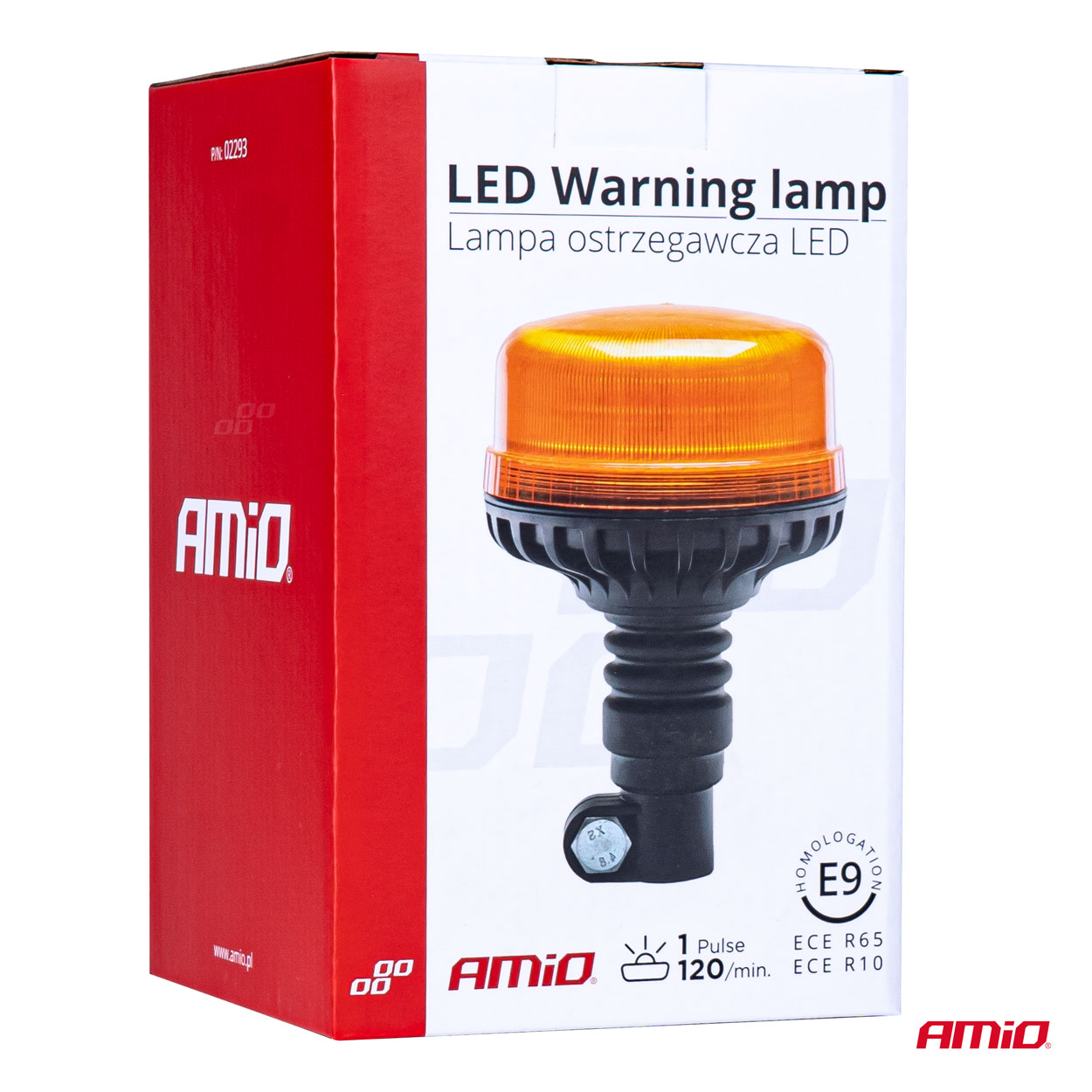 Výstražný maják W03P tyčový Flexi R65 R10 36LED 12 / 24V IP56