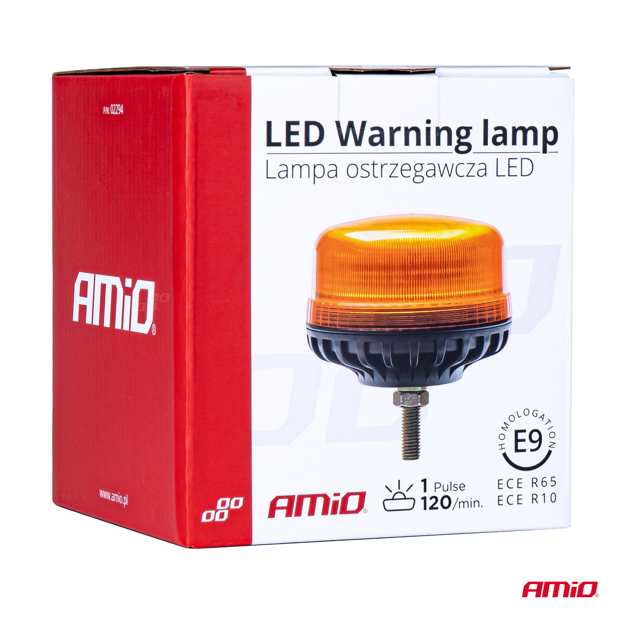 Výstražný maják W03SB na jednu skrutku R65 R10 36LED 12/24 V IP56