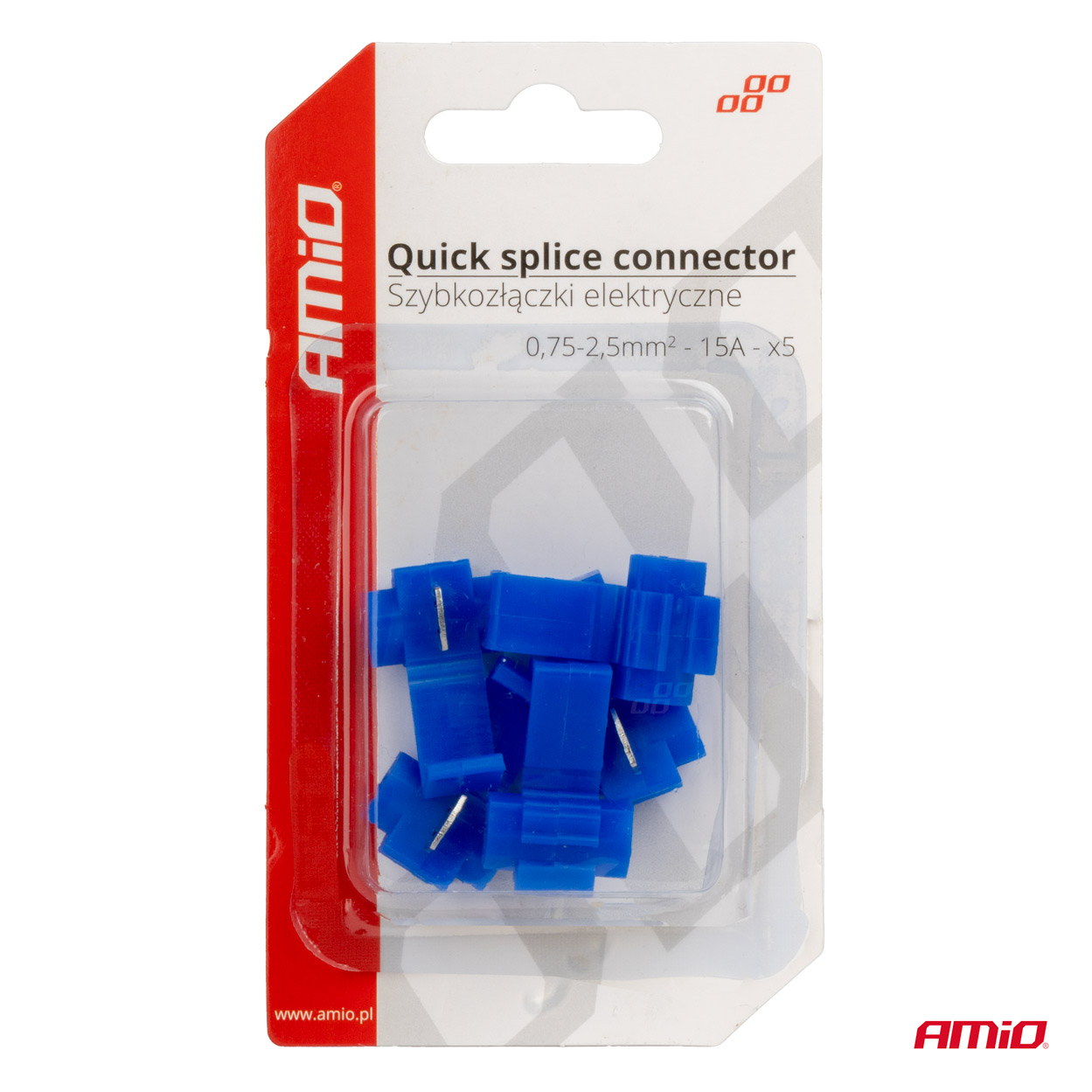 Elektrické rýchlospojky 0,75-2,5mm 15A Blister 5 ks