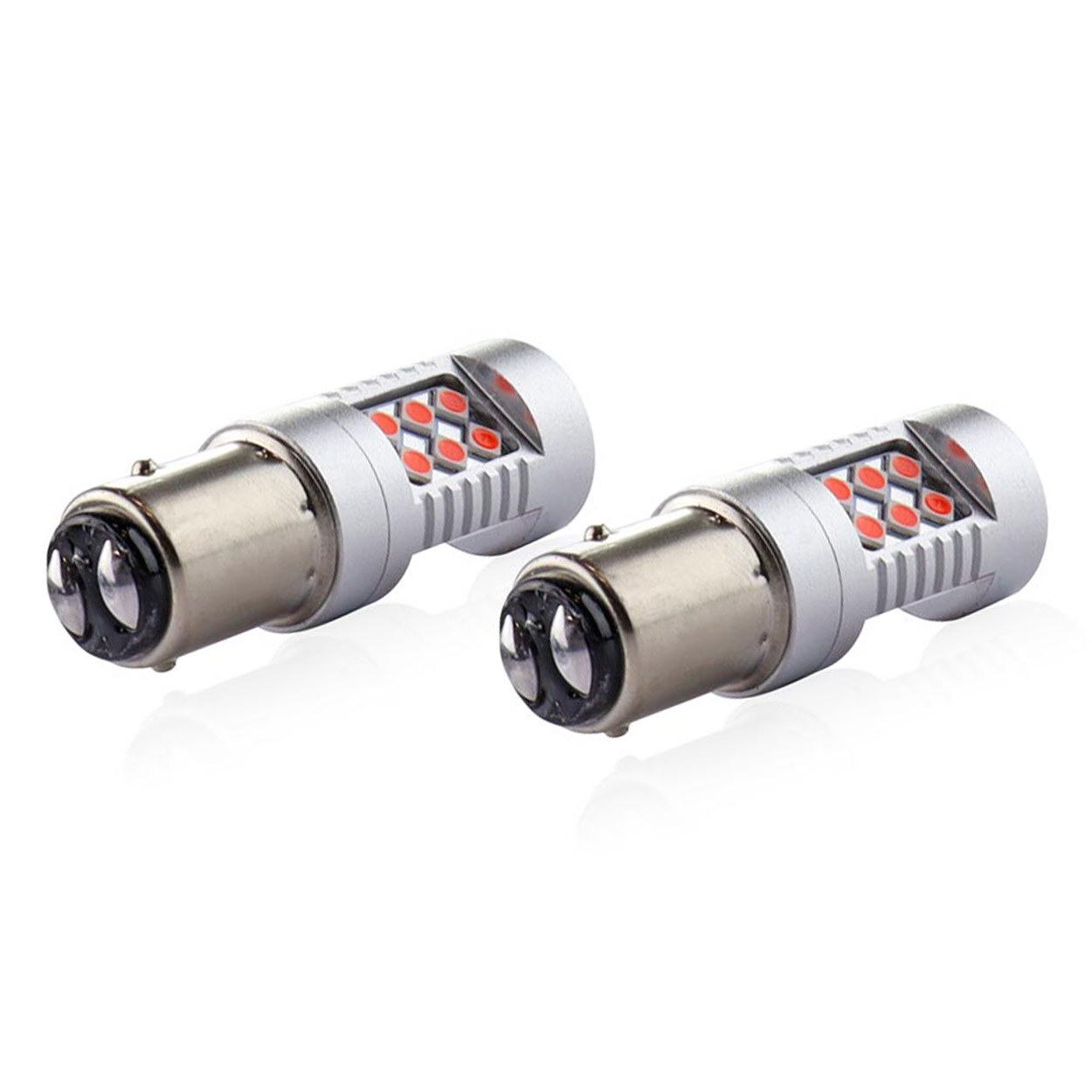 LED žiarovky CANBUS 3030 24SMD 1157 BAY15D PR21/5W Red 12V/24V