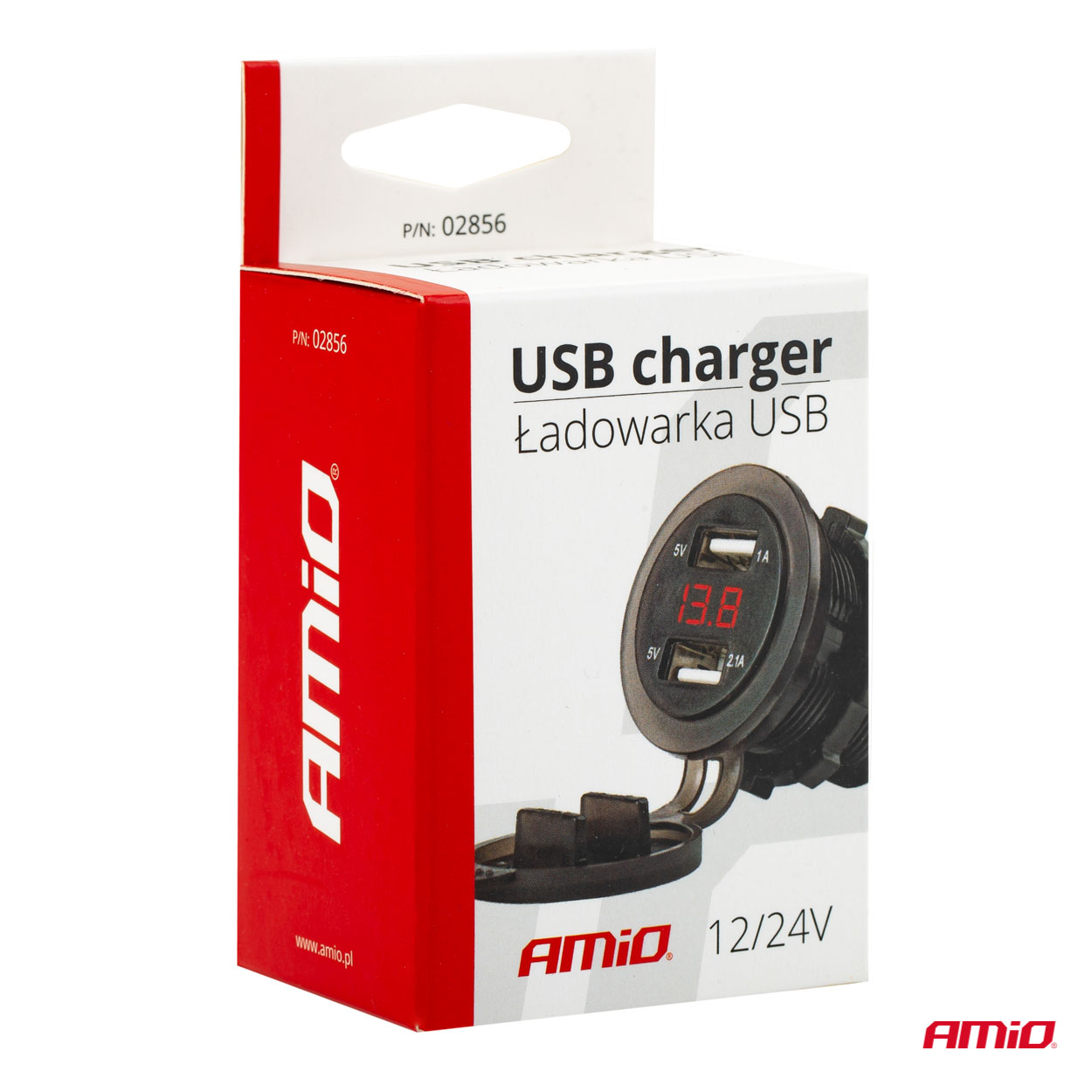 Nabíjačka 2xUSB 12/24V MOD-0612V 24V MOD-06 AMiO-02856