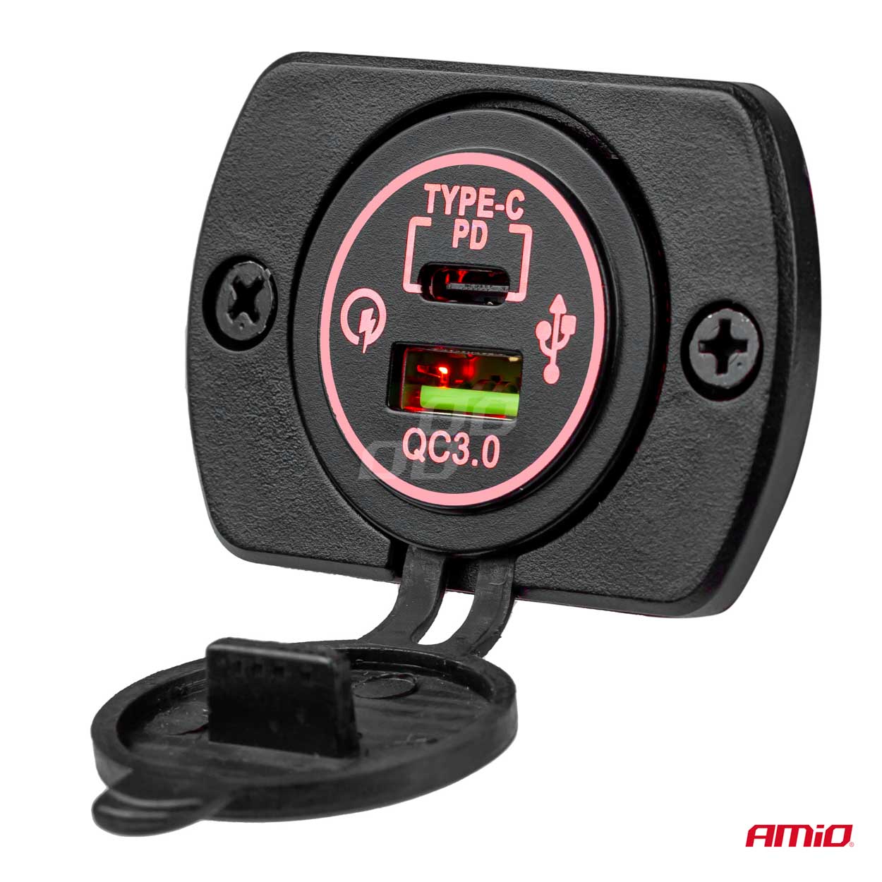 Nabíjačka 2xUSB 12/24V MOD-0612V 24V MOD-06 AMiO-02856
