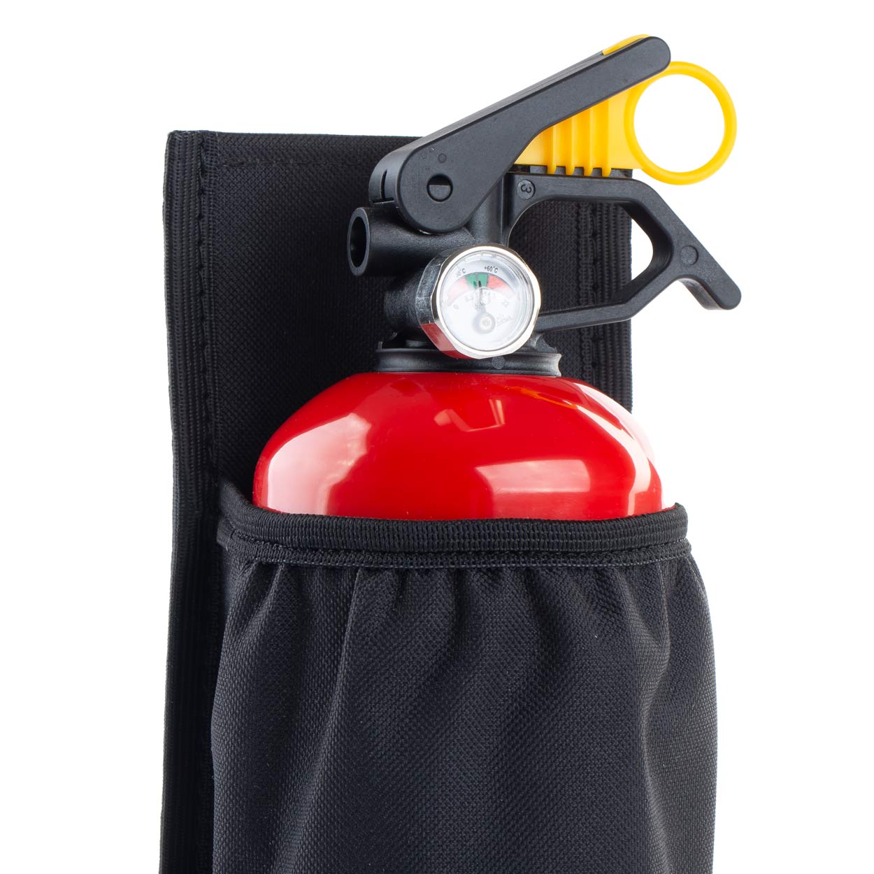 Držiak hasiaceho prístroja na suchý zips