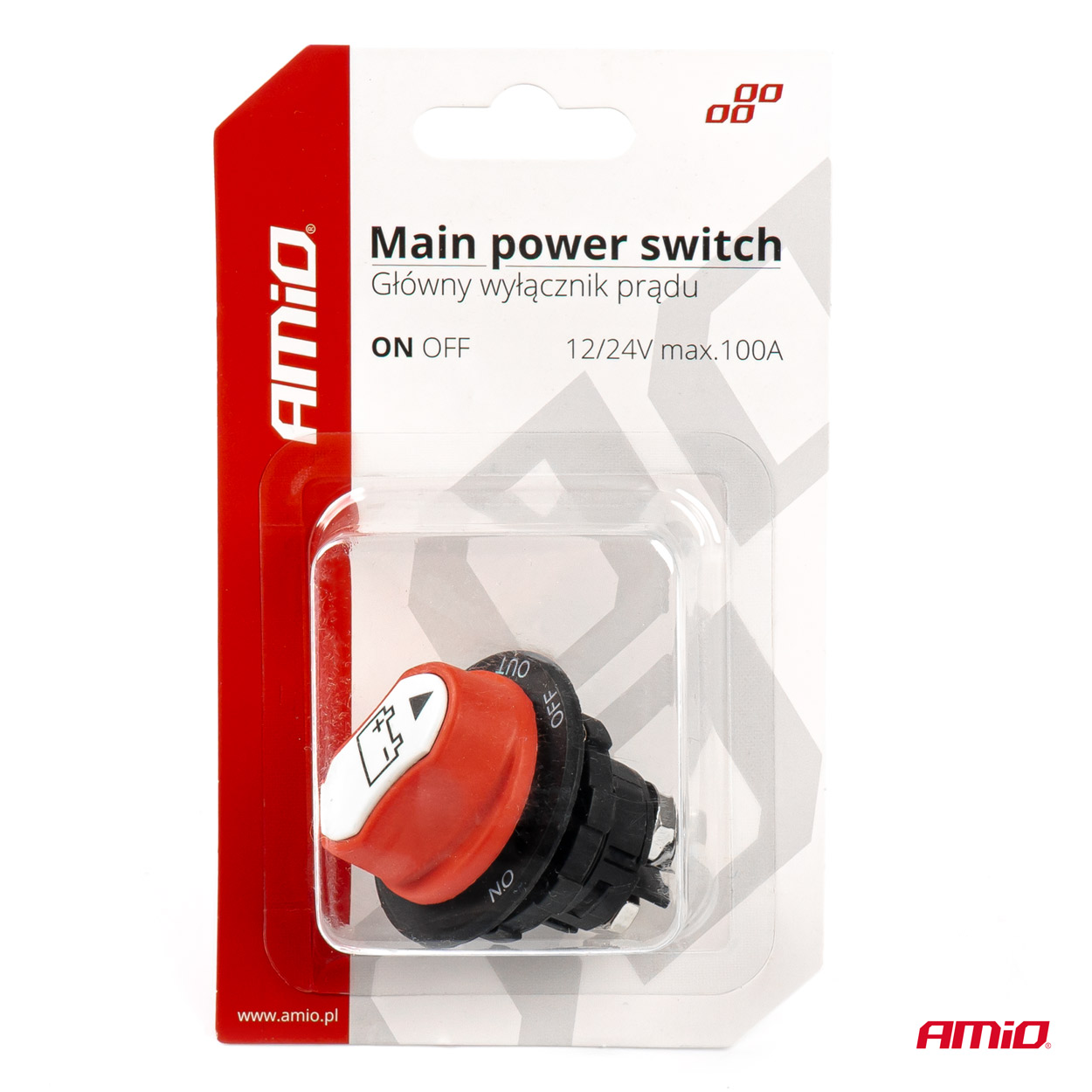 Hlavný vypínač autobatérie 12/24 max.100A-03026