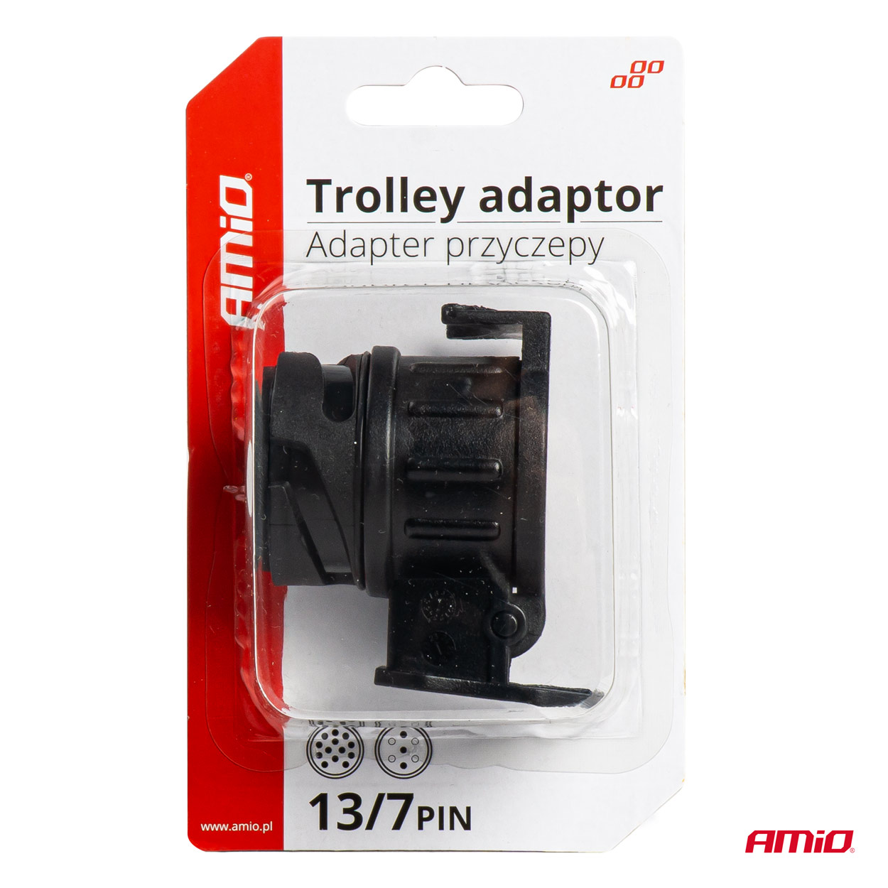 Redukcia zásuvky ťažného zariadenia 13/7