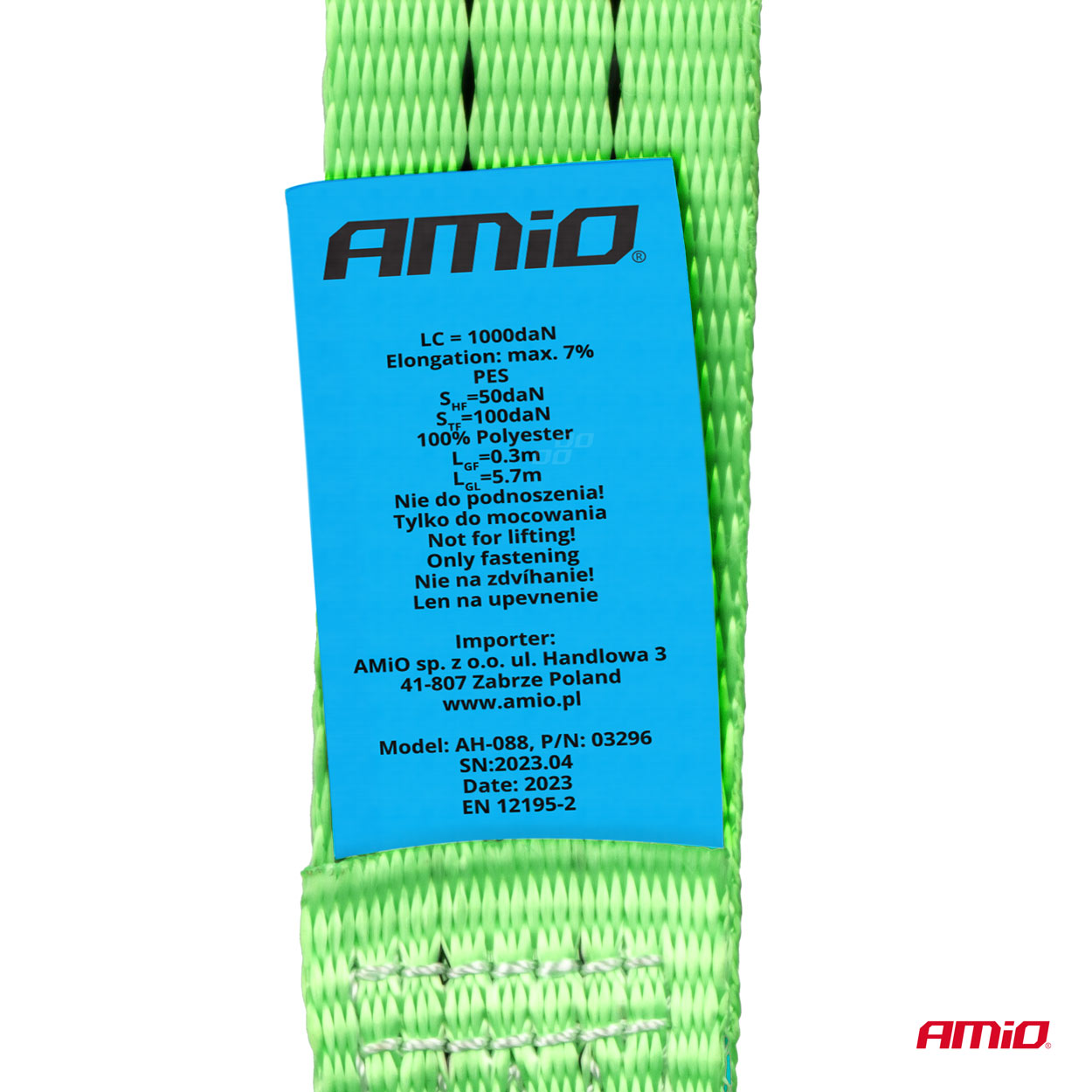 Upínací popruh s račňou 2000kg 38mm 6m