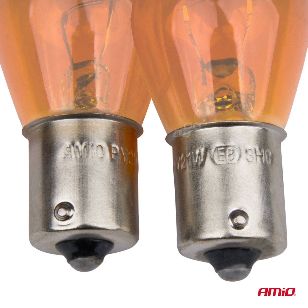 Halogénové žiarovky PY21W BAU15S 12V AMBER 2ks blister