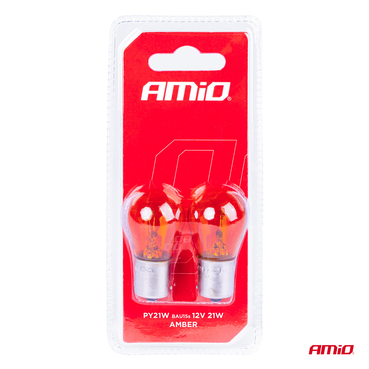 Halogénové žiarovky PY21W BAU15S 12V AMBER 2ks blister