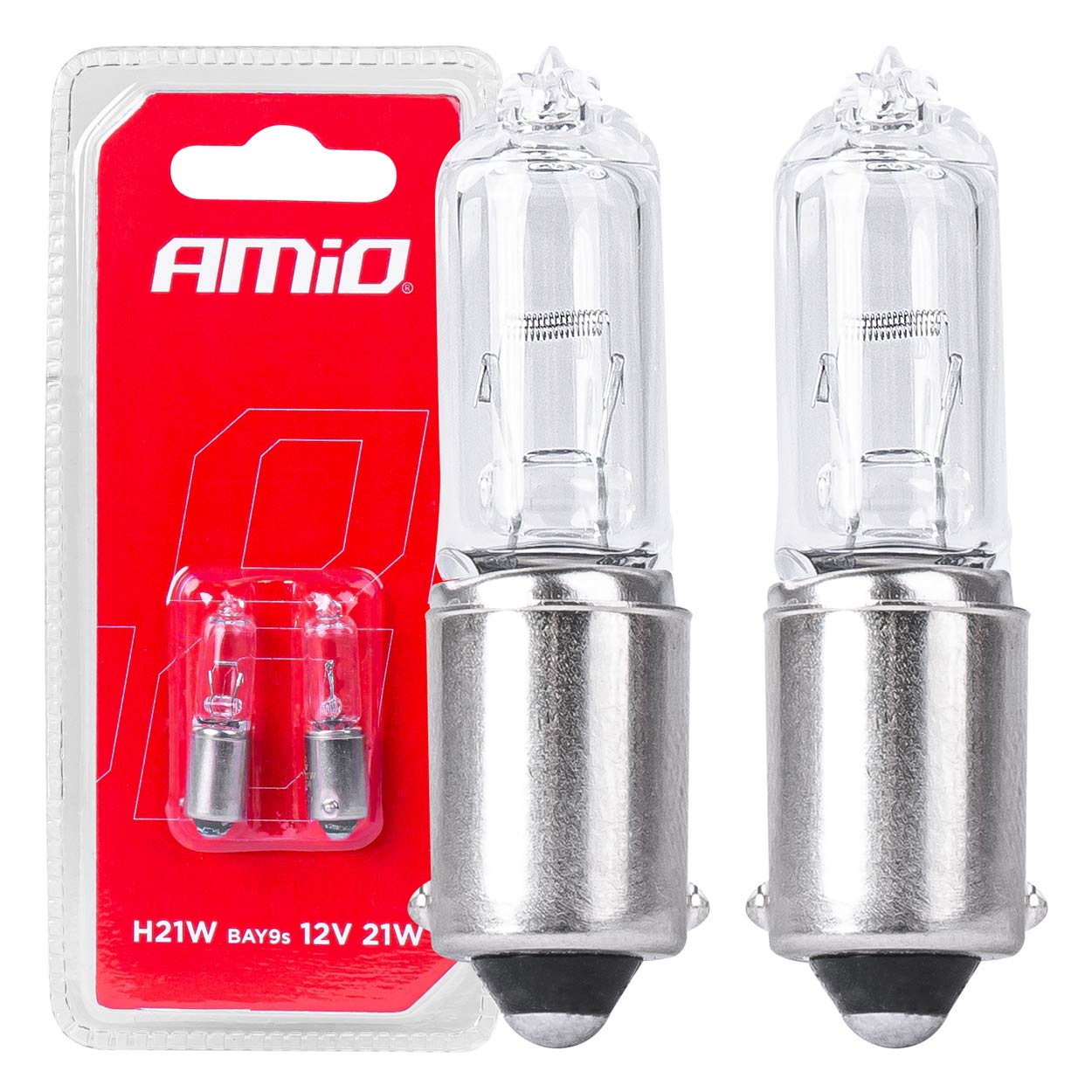 Halogénové žiarovky H21W 12V 21W BAY9S white 2ks blister