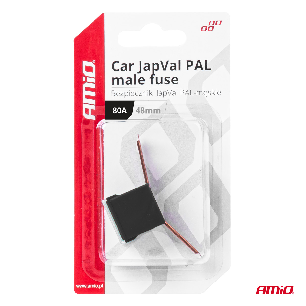 Poistky JAPVAL PAL samec 48mm 80A AMIO-03423
