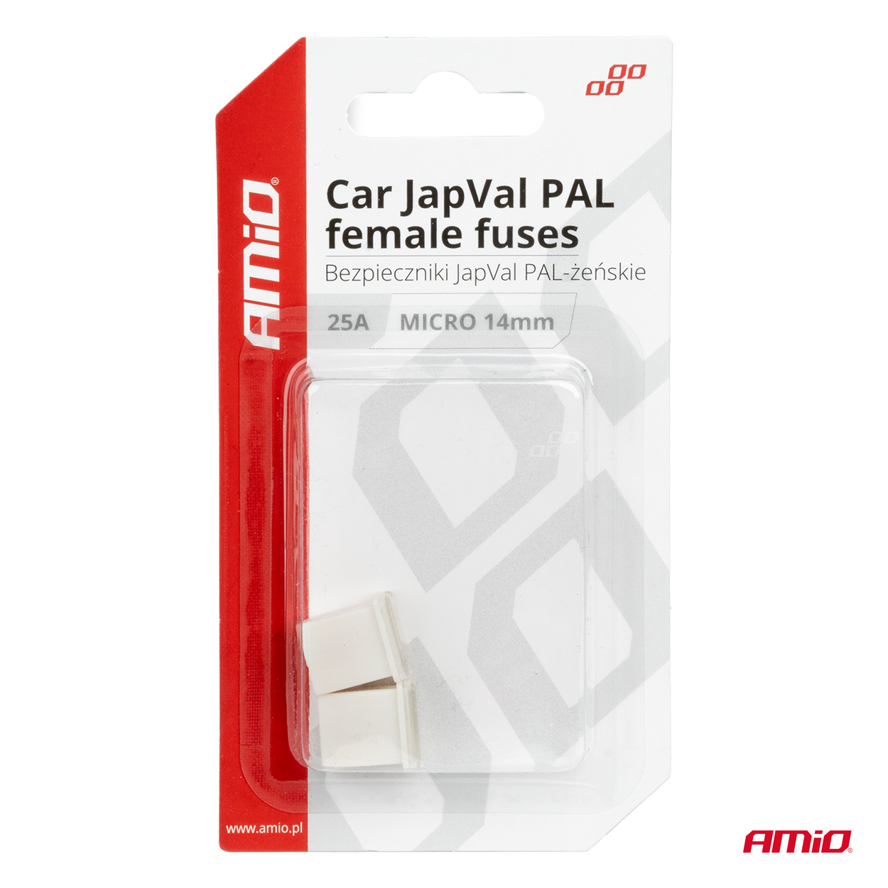 Poistky JAPVAL PAL samica 25A AMIO-03452