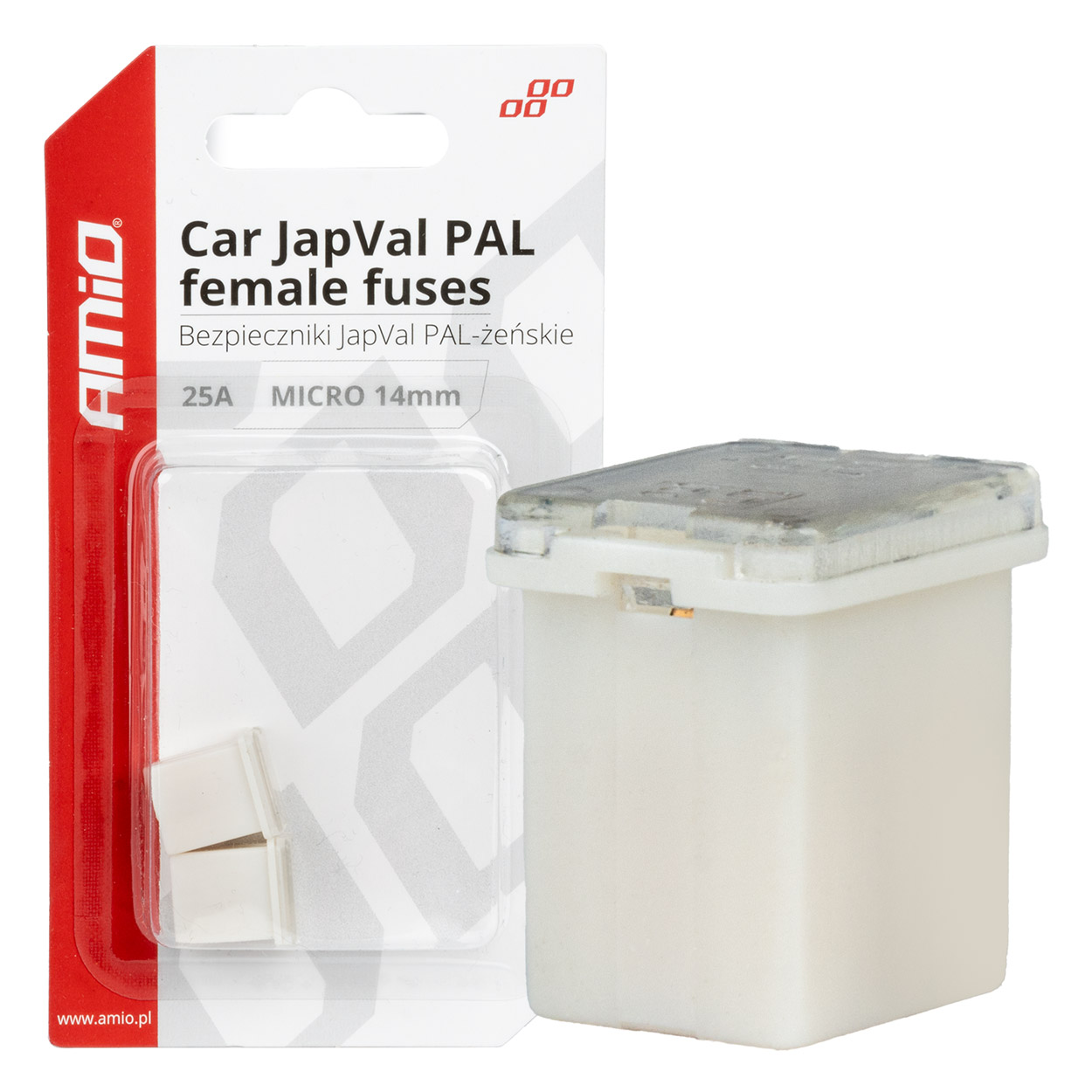 Poistky JAPVAL PAL samica 25A AMIO-03452