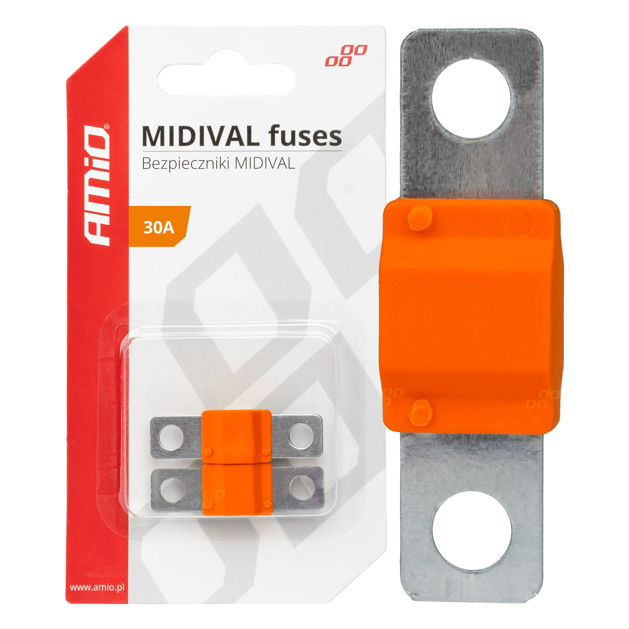 Poistky MIDIVAL 30A AMIO-03473