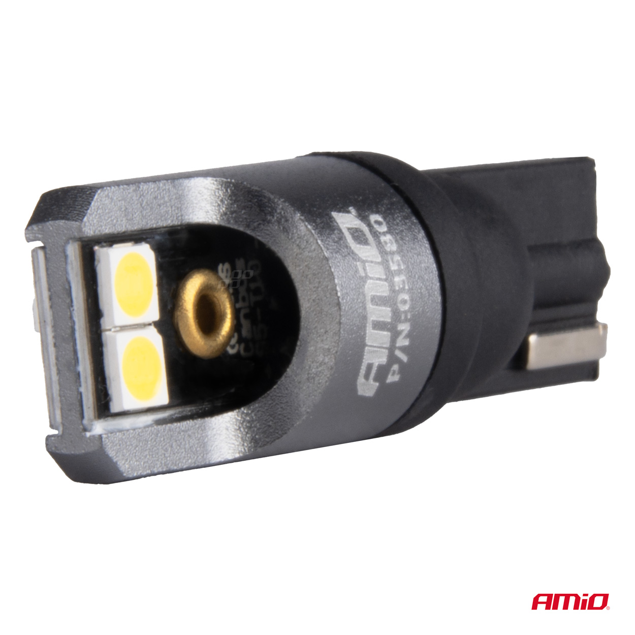 LED žiarovky FULL CANBUS PRO T10 W5W 4x3030 SMD biele 12V 24V AMIO-03580