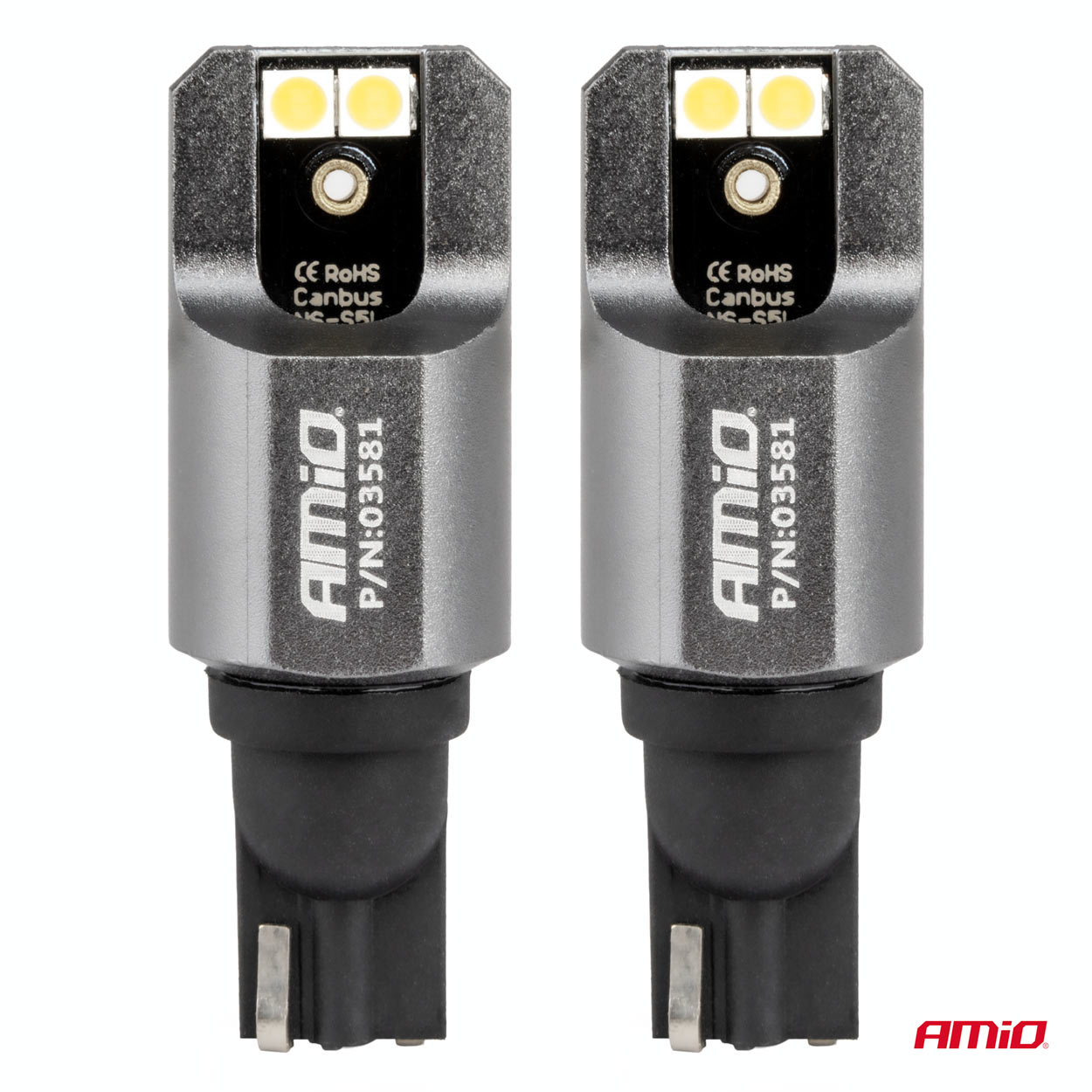 LED žiarovky FULL CANBUS PRO T15 W16W 4x3030 SMD Biela 12V/24V AMiO-03581