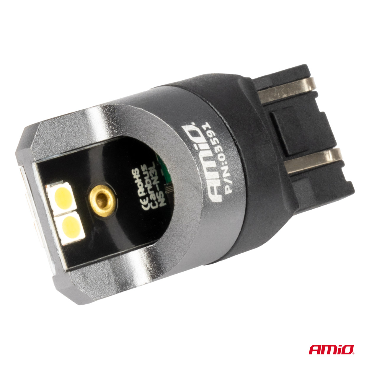 LED žiarovky CANBUS PRO series 7443 W21/5W 4x3030 SMD White 12/24V AMIO-03591