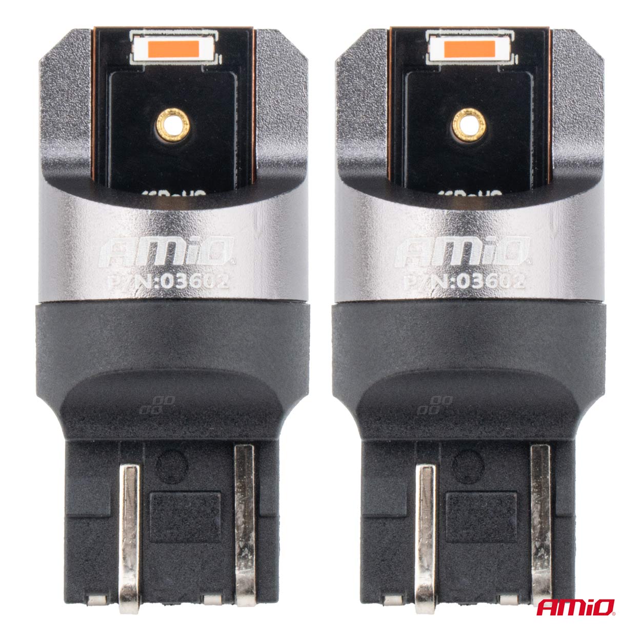 LED žiarovky FULL CANBUS PRO W21/5W 2x1860 SMD červené 12V 24V AMiO-03602
