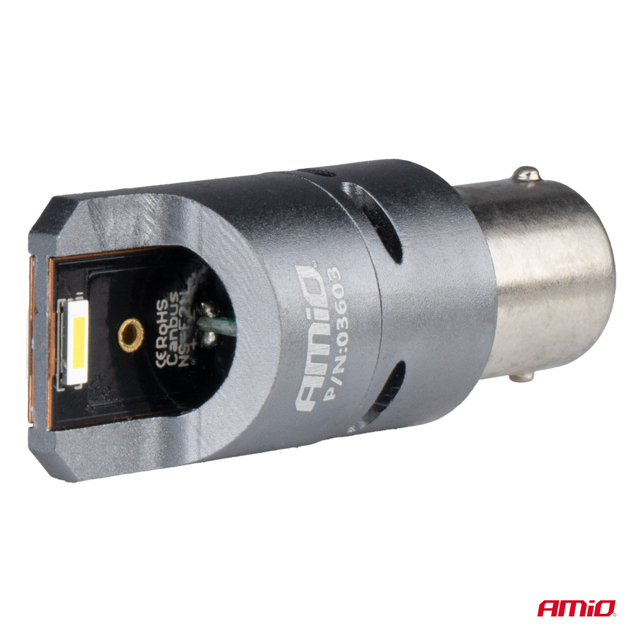 LED žiarovky FULL CANBUS PRO BA15S P21W 2x1860SMD biele 12V 24V AMIO-03603