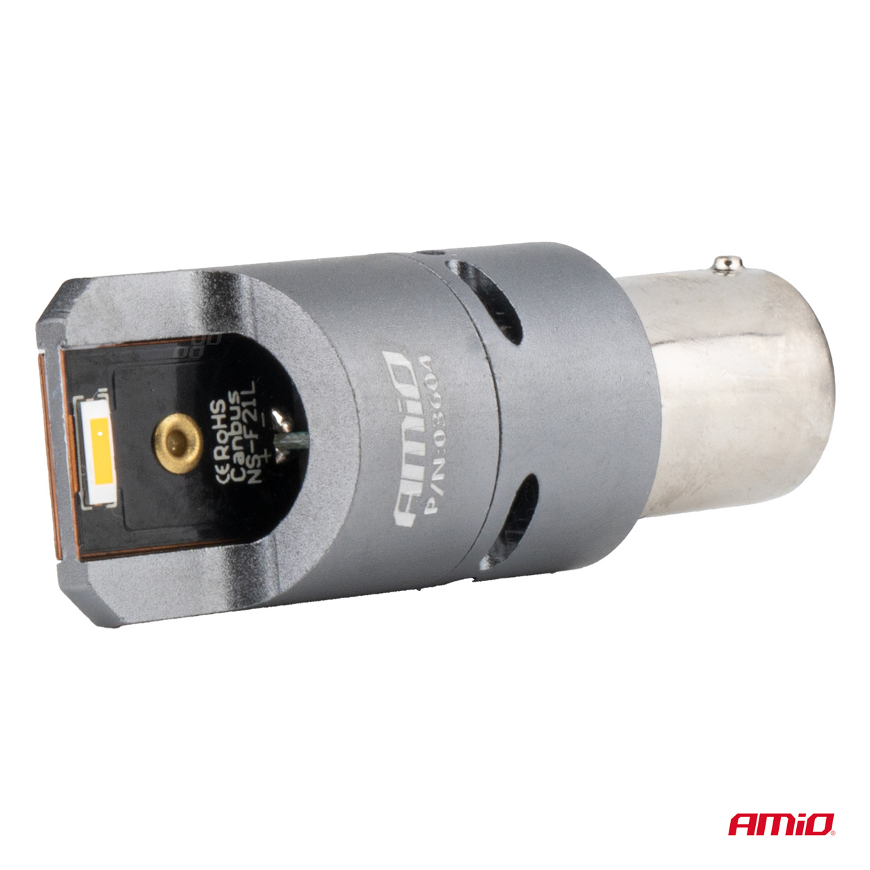 LED žiarovky FULL CANBUS PY21W 2x1860 SMD amber 12V 24V AMIO-03604
