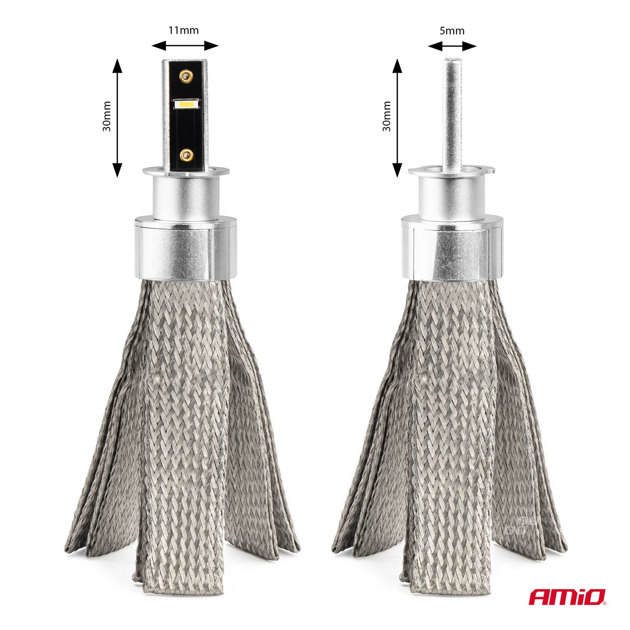 LED žiarovky hlavného svietenia FLEX+ H3 canbus 6000K 12V 24V AMIO-03656