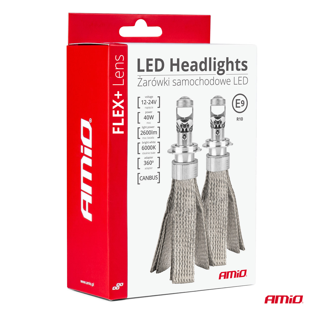 LED žiarovky H4 / H19 šošovka série FLEX+ Lens