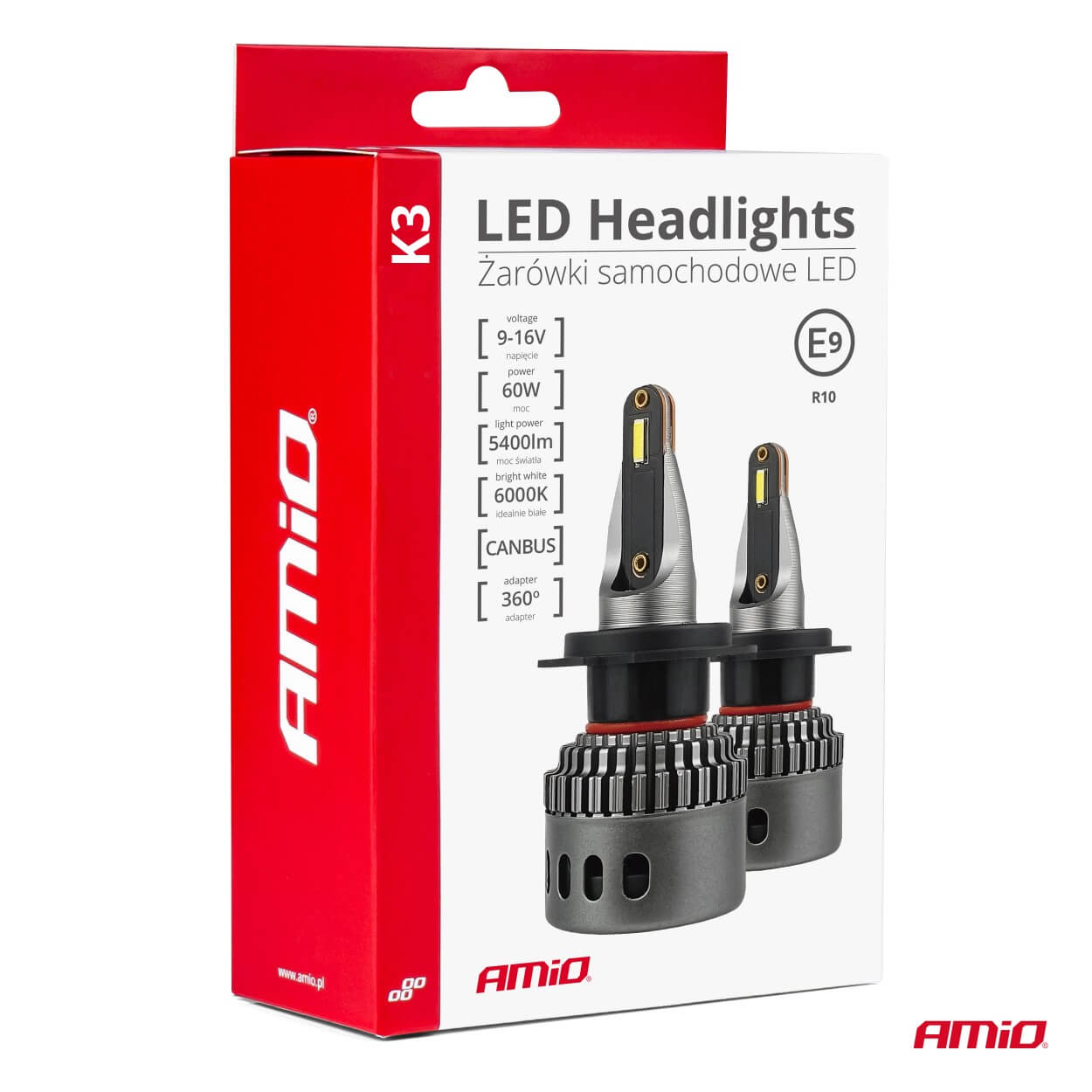 Led žiarovky H4/H19 série K3 Canbus