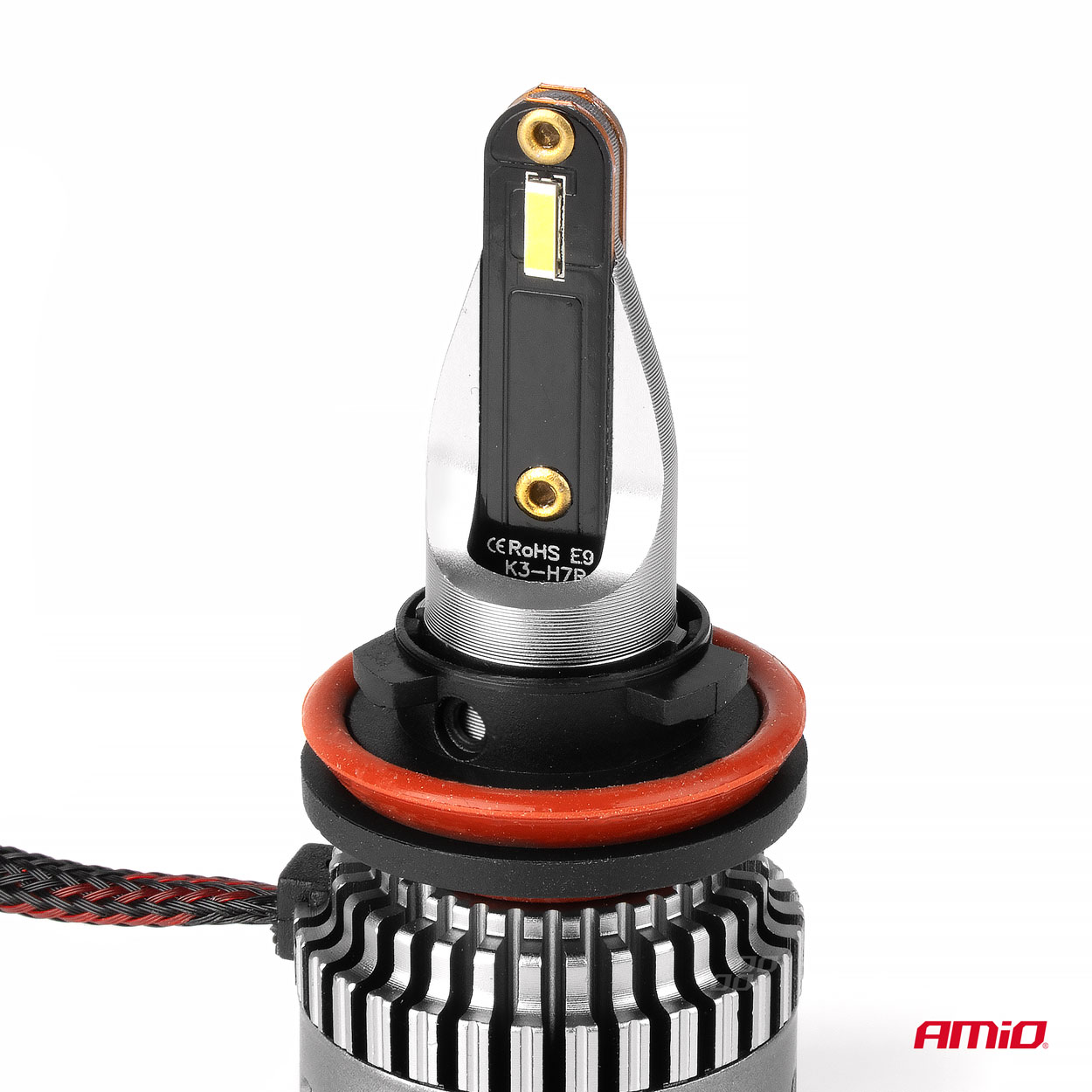 LED žiarovky hlavného svietenia K3 H8 H9 H11 H16 12V 6000K canbus AMIO-03686