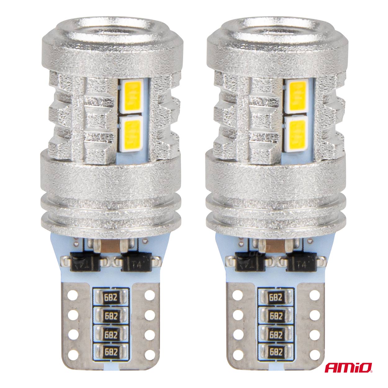 LED žiarovky STANDARD T10 W5W 6x3020 + 1x3030 SMD White 12V/24V AMIO-03718