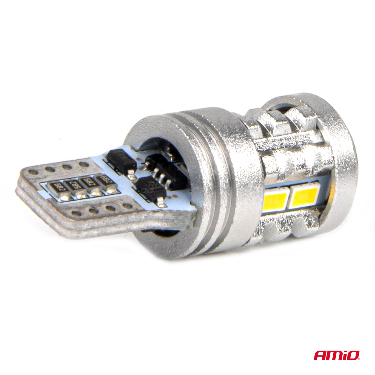 LED žiarovky STANDARD T10 W5W 6x3020 + 1x3030 SMD White 12V/24V AMIO-03718
