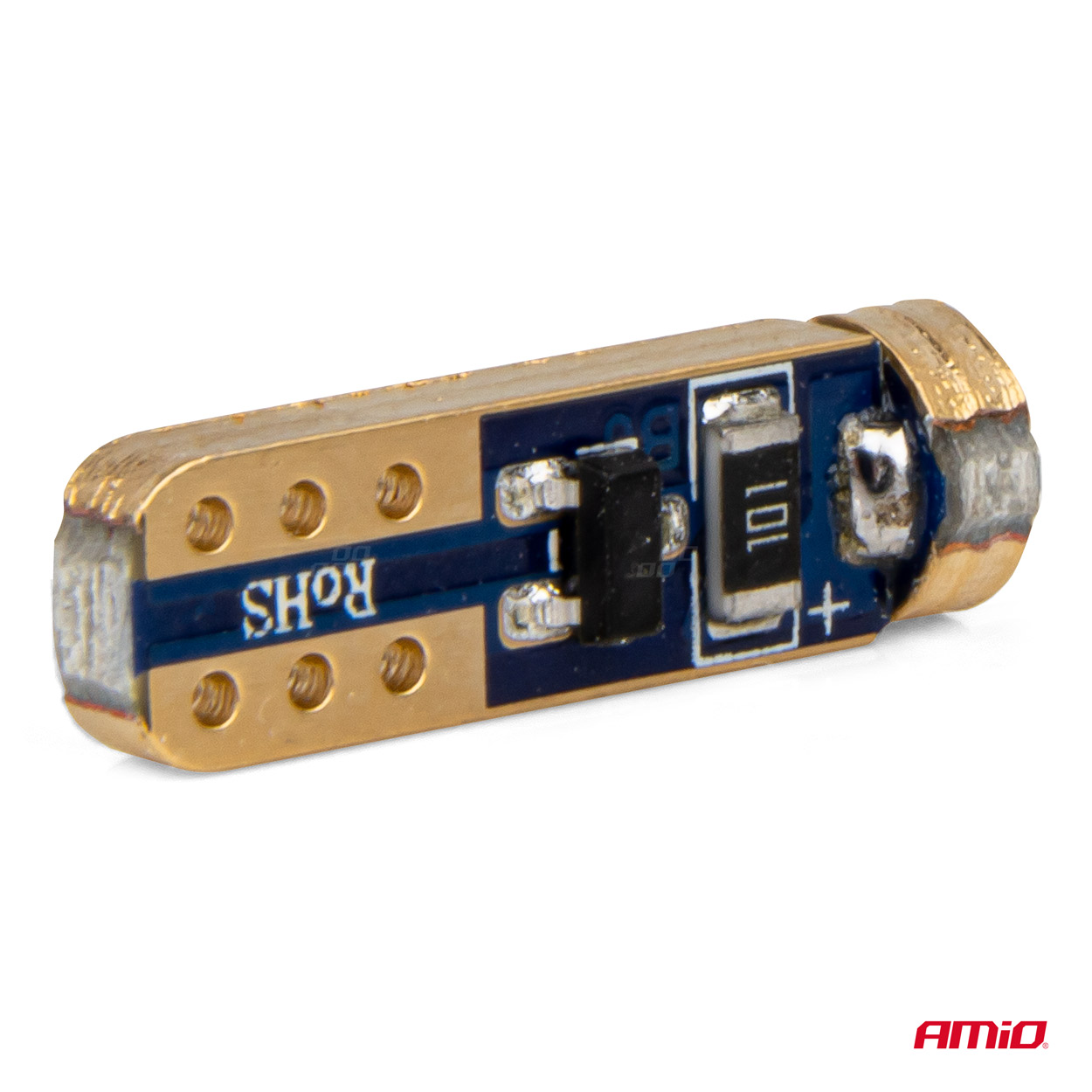 LED žiarovky STANDARD Blue T5 12V 3030 1LED HP AMIO-03728