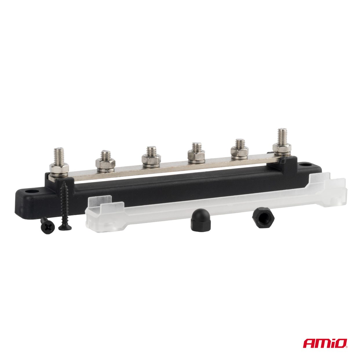Uzemňovací blok plus prípojnica M6 12V - 48V 150A AMiO-03808