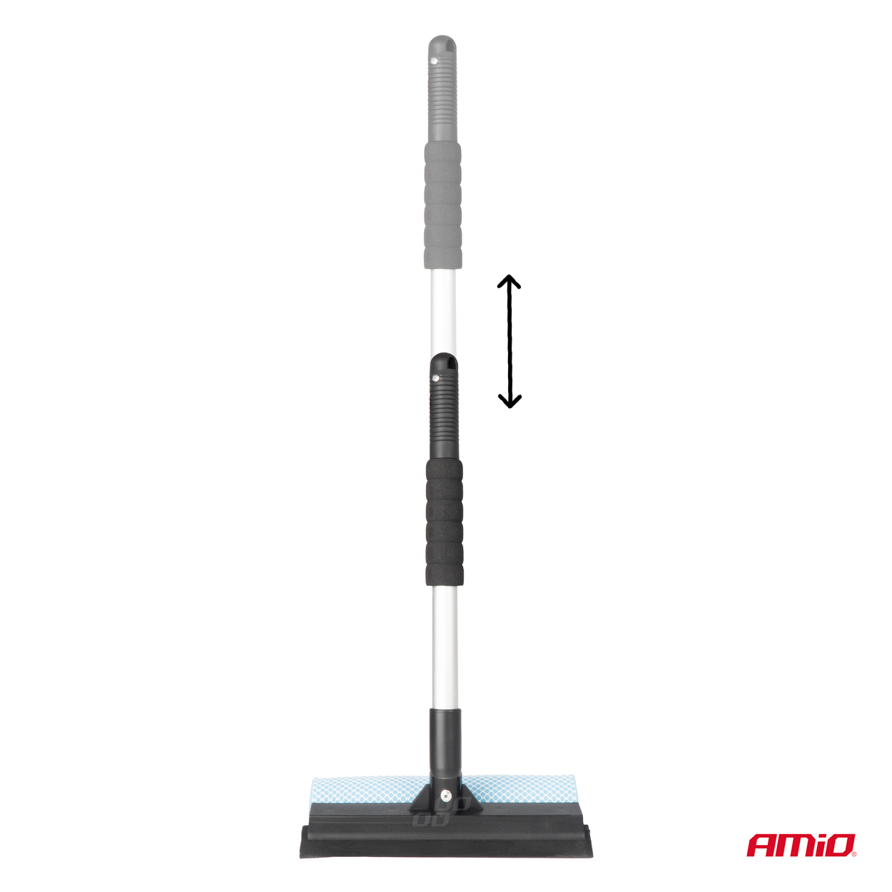 Hliníková čistiaca stierka na okná 20 cm hlava 46/70 cm AMIO-03854