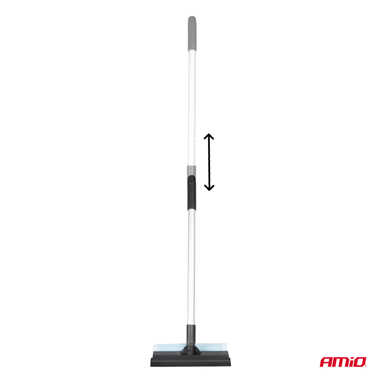 Hliníková čistiaca stierka na okná 20 cm hlava 59/100 cm AMIO-03855