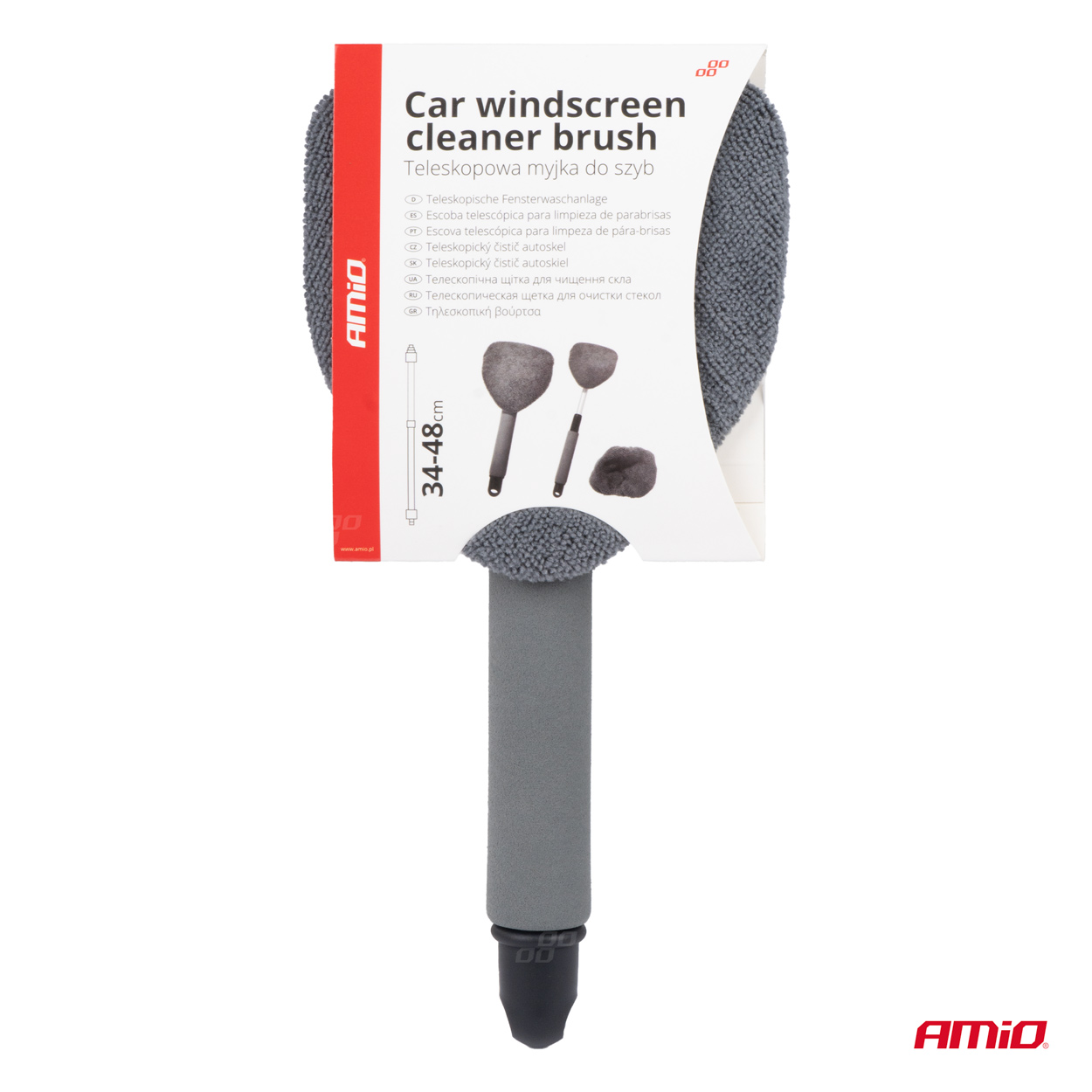 Teleskopický čistič okien 33-48cm AMiO-03858
