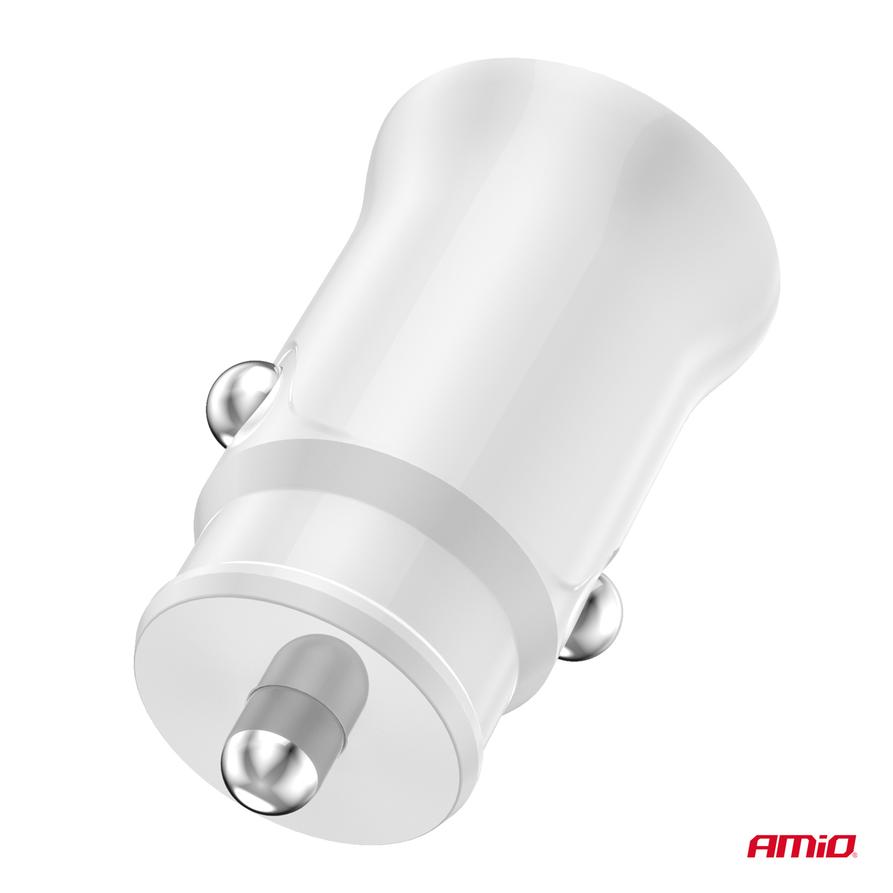 Nabíjačka do auta 2x USB-A 2.1A 12/24V AMiO-03872