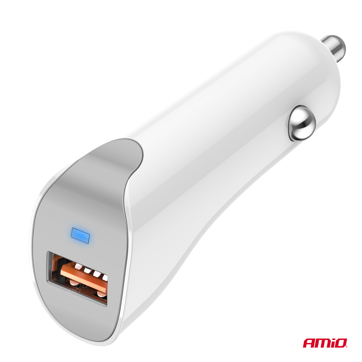 Nabíjačka do auta USB-A 2.1A 12/24V AMiO-03873